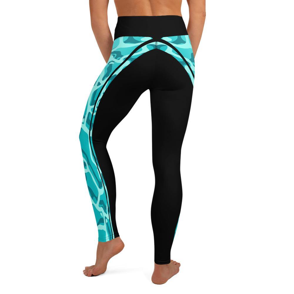 Green Flow - High Waist Leggings - JML Design Yoga