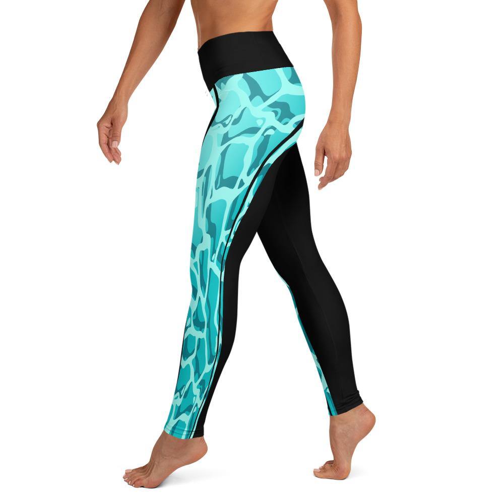 Green Flow - High Waist Leggings - JML Design Yoga